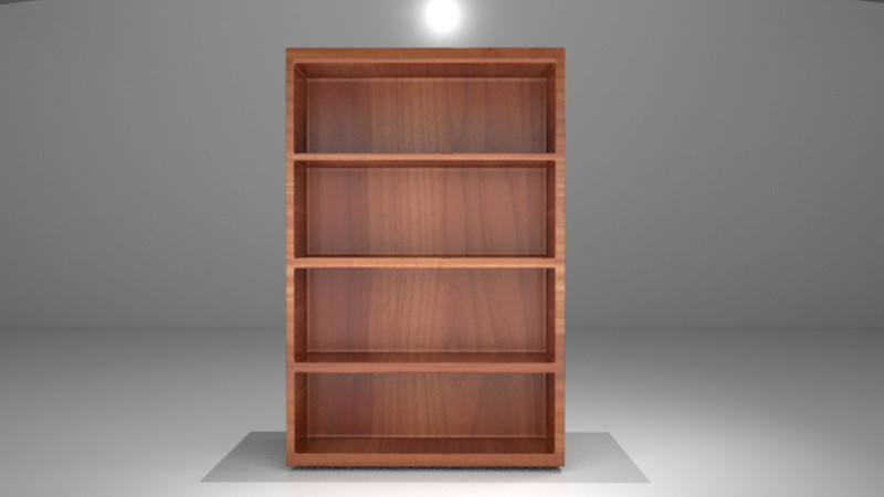 Bookcase 3D Модель .c4d .max .obj .3ds .fbx .stl .blend 