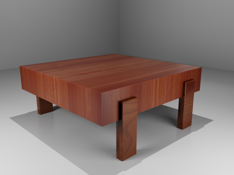 Coffee Table 3D 模型 .c4d .max .obj .3ds .fbx .stl .blend 