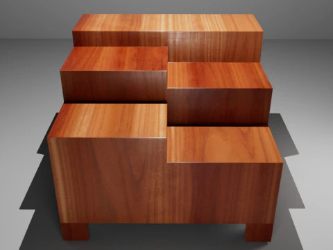 Meja Dekorasi Model 3D