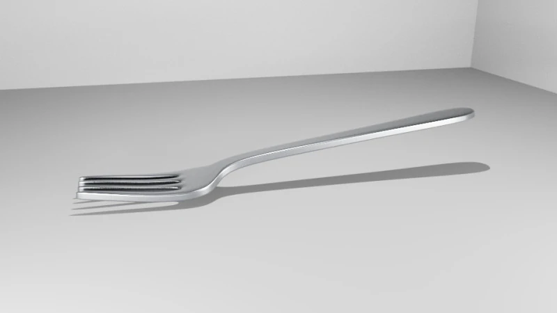Fork 3D Model .c4d .max .obj .3ds .fbx .stl .blend 