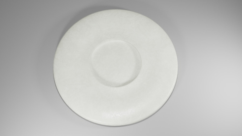 Saucer 3D Model .c4d .max .obj .3ds .fbx .stl .blend 