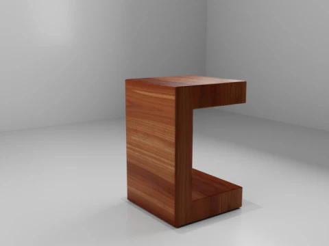 사이드 테이블 3D 모델