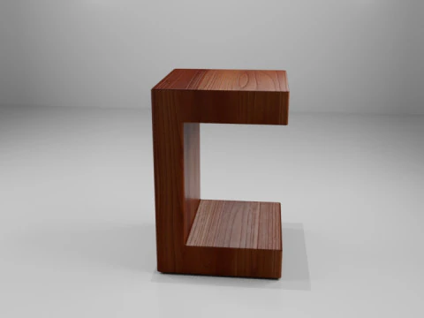 사이드 테이블 3D 모델