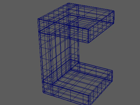사이드 테이블 3D 모델