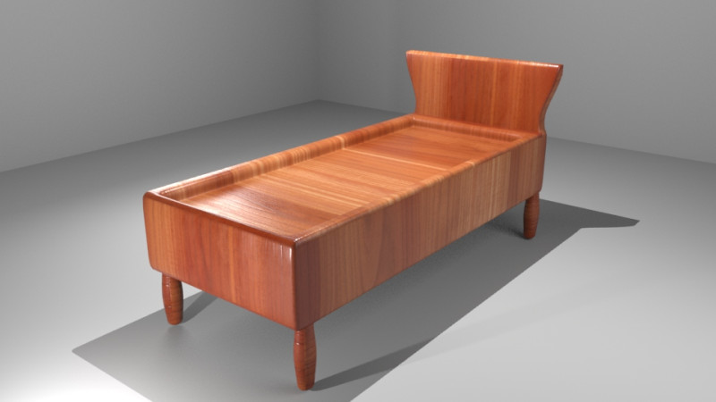 Bed 3D Model .c4d .max .obj .3ds .fbx .stl .blend 