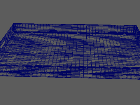 Wooden Tray 3D Модель