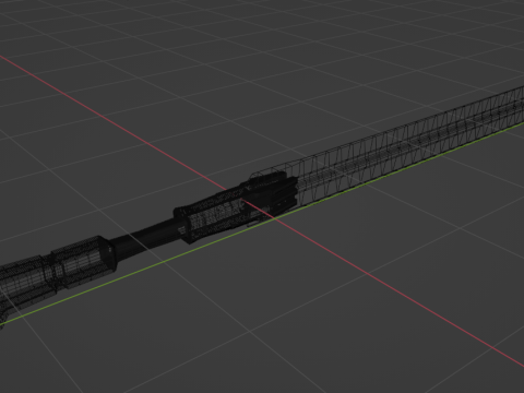 Cyberpunk Sword 3D Модель