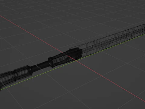 Cyberpunk Sword 3D Model
