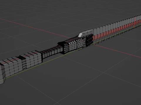 Cyberpunk Sword 3D Model