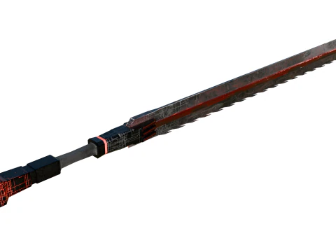 Cyberpunk Sword 3D Model