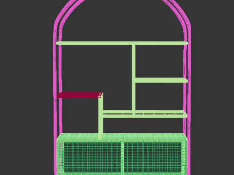 Shelving Unit 3D Model