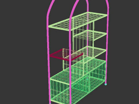 Shelving Unit 3D Model