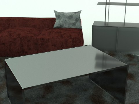 - Modern Living Room Group-Set 3D Модель