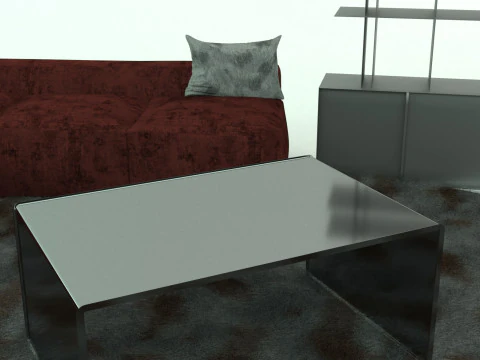 - Modern Living Room Group-Set 3D Model