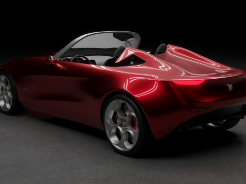 Alfa Romeo 2uettottanta 3D 模型