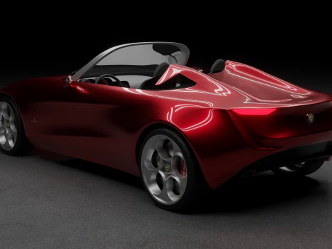 Alfa Romeo 2uettottanta 3D Model