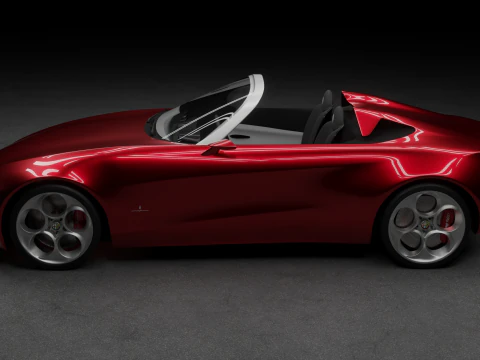 Alfa Romeo 2uettottanta 3D Model