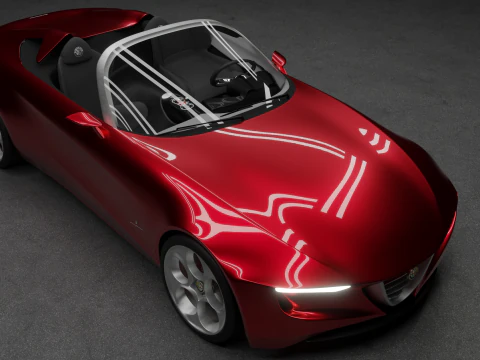 Alfa Romeo 2uettottanta 3D Model