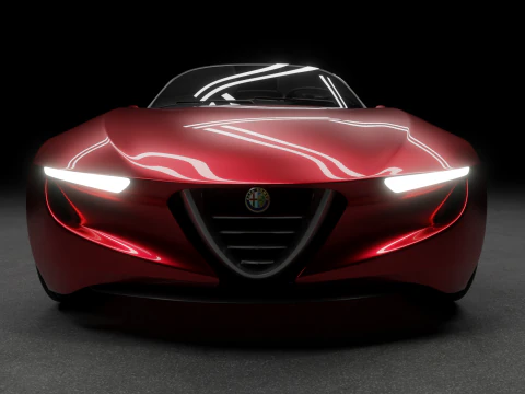 Alfa Romeo 2uettottanta 3D Model
