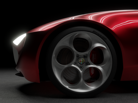 Alfa Romeo 2uettottanta 3D 模型