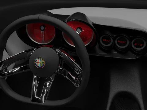 Alfa Romeo 2uettottanta 3D Model