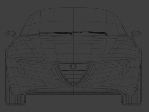 Alfa Romeo 2uettottanta 3D Model