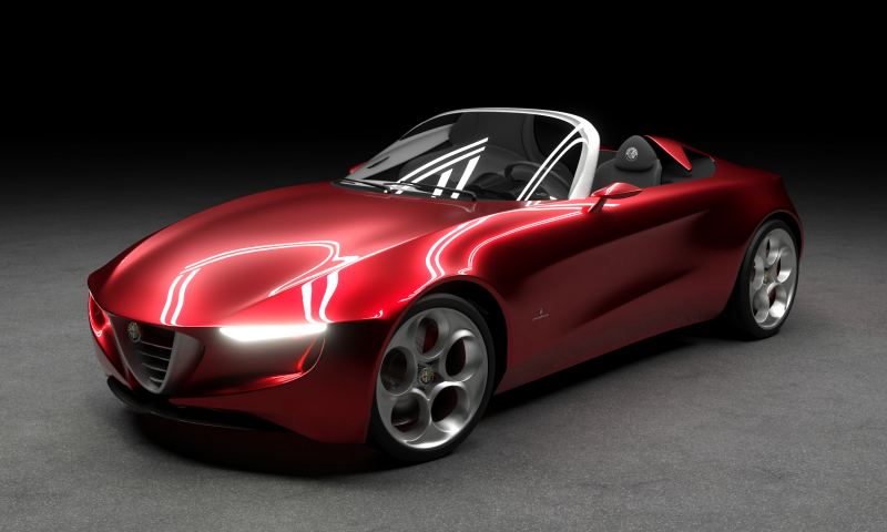 Alfa Romeo 2uettottanta 3D 模型 .c4d .max .obj .3ds .fbx .stl .blend