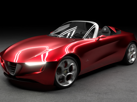 Alfa Romeo 2uettottanta 3D Model