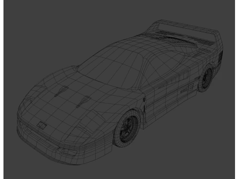 Ferrari F40 3D Model