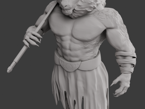 Leeuw DnD Leonin 3D printmodel
