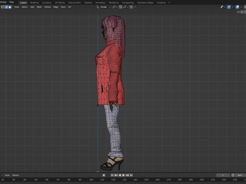 Hannyegirl 3D Модель