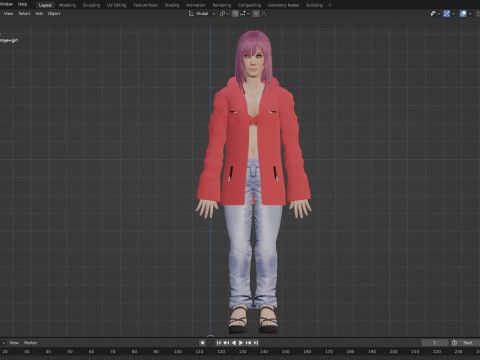 Hannyegirl 3D Модель