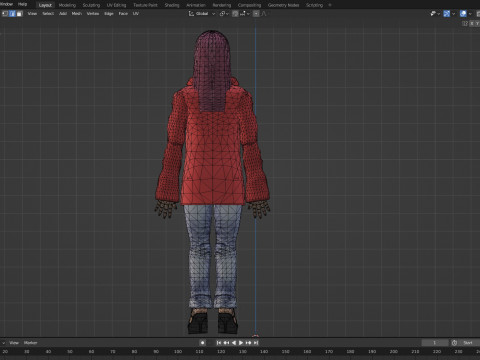Hannyegirl 3D Модель