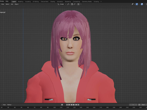 Hannyegirl 3D Модель