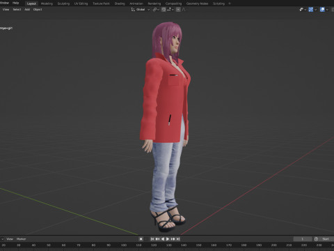 Hannyegirl 3D Модель