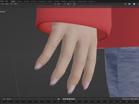 Hannyegirl 3D Модель