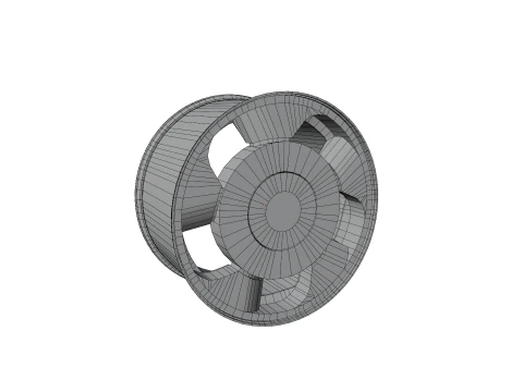 Wheel Volcano V-10 Roda Orbital 3D Model