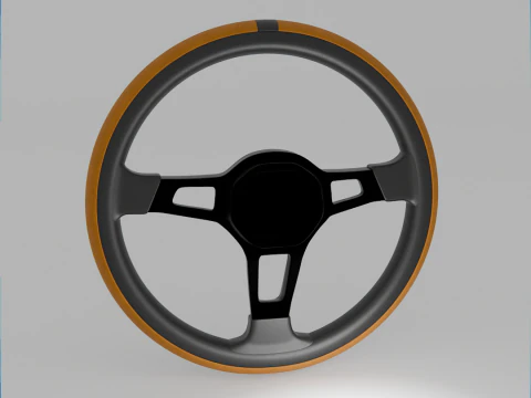 Steering Wheel Lowv Bombardier Volante 3D Model
