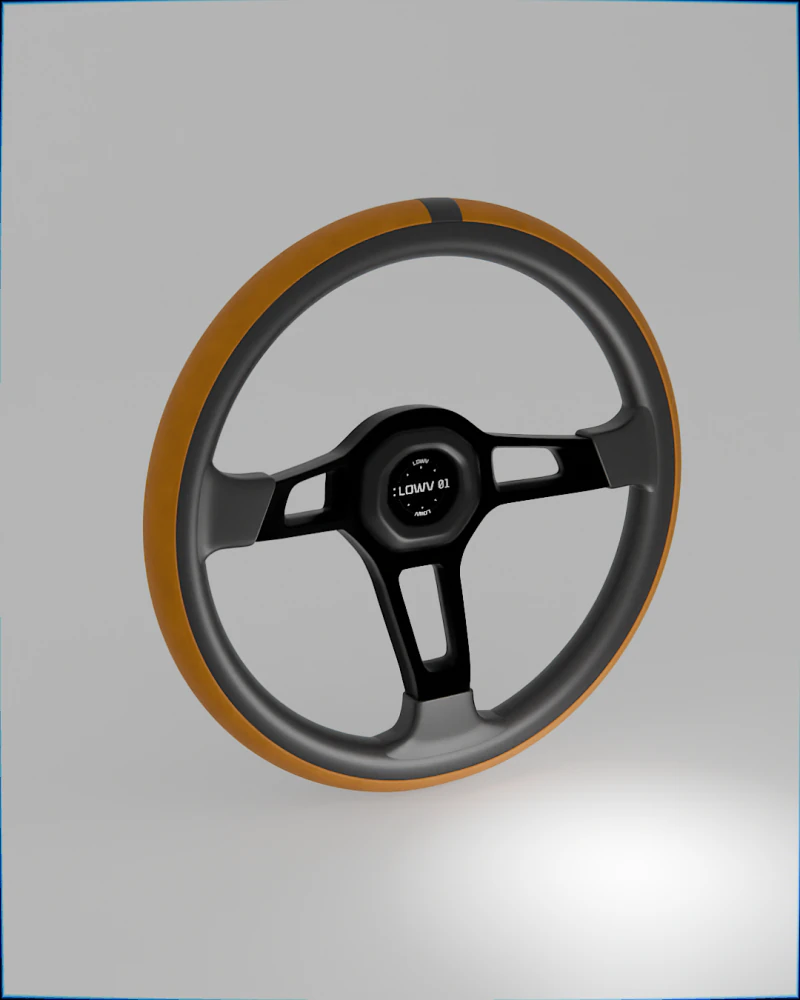 Steering Wheel Lowv Bombardier Volante 3D Model .c4d .max .obj .3ds .fbx .stl .blend