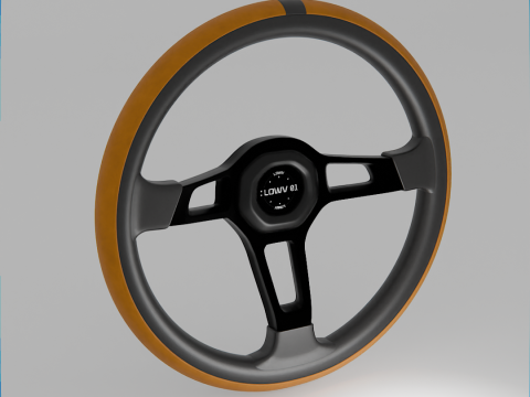 Steering Wheel Lowv Bombardier Volante 3D मॉडल
