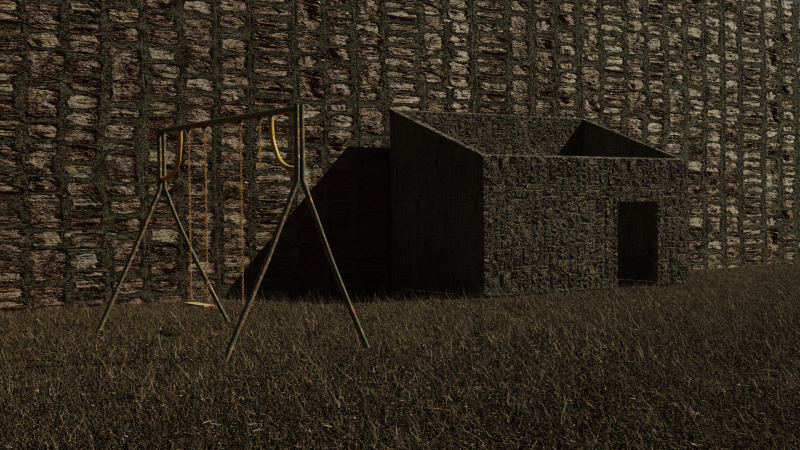 The 3D Abandoned Room House Alone 3D 模型 .c4d .max .obj .3ds .fbx .stl .blend 