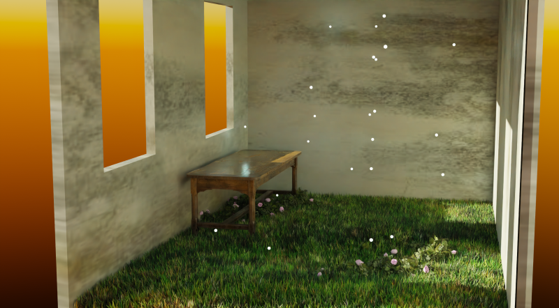 The 3D Fireflies Room 3D 模型 .c4d .max .obj .3ds .fbx .stl .blend