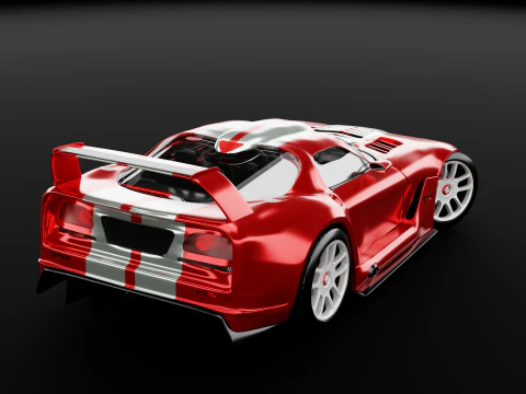 Dodge Viper GTS-R Concept 3D Model