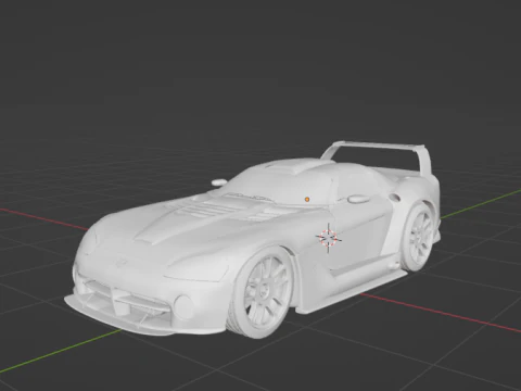 Dodge Viper GTS-R Concept 3D Model