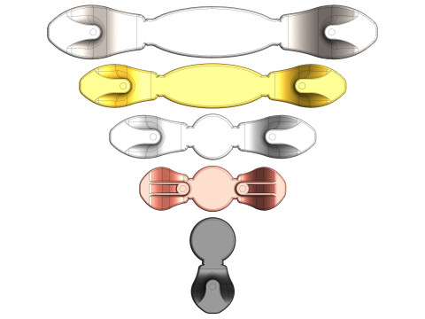 Cabinet Handle New Design 01 3D Model
