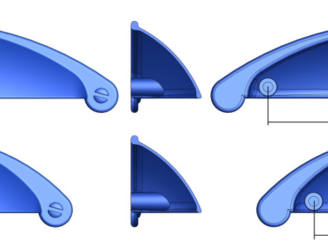 Cabinet Handle Model 01 3D Model