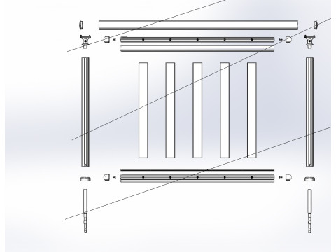 Aluminium Balustrade Bolcony 3 3D मॉडल