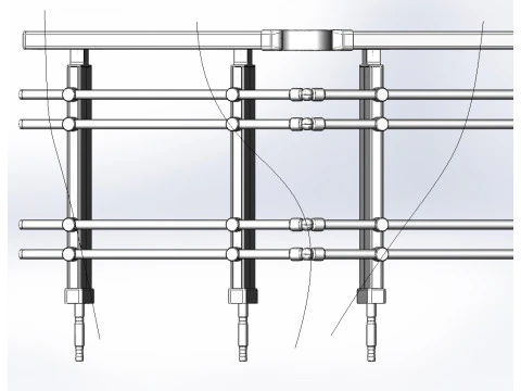 Aluminium Balustrade Bolcony 5 3D Model