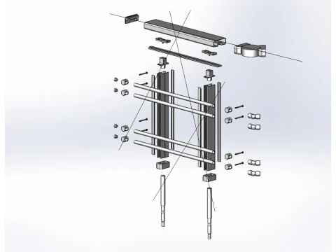 Aluminium Balustrade Bolcony 5 3D Model
