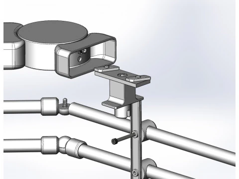 Aluminium Balustrade Bolcony 5 3D Model